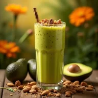 Jus Avocat aux Fruits Secs
